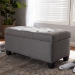 Baxton Studio Michaela Modern and Contemporary Grey Fabric Upholstered Storage Ottoman - WS-20091-Grey-OTTO