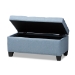 Baxton Studio Michaela Modern and Contemporary Light Blue Fabric Upholstered Storage Ottoman - WS-20091-Light Blue-OTTO