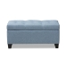 Baxton Studio Michaela Modern and Contemporary Light Blue Fabric Upholstered Storage Ottoman - WS-20091-Light Blue-OTTO