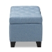 Baxton Studio Michaela Modern and Contemporary Light Blue Fabric Upholstered Storage Ottoman - WS-20091-Light Blue-OTTO
