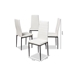 Baxton Studio Armand Modern and Contemporary White Faux Leather Upholstered Dining Chair (Set of 4) - 112157-1-White