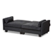 Baxton Studio Felicity Modern and Contemporary Dark Gray Fabric Upholstered Sleeper Sofa - R9003-Dark Gray-SF