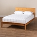 Baxton Studio Marana Modern and Rustic Natural Oak and Pine Finished Wood King Size Platform Bed - SW8093-Natural-King