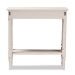 Baxton Studio Ariella Country Cottage Farmhouse Whitewashed 1-Drawer Console Table - RAM19-Whitewashed-ST