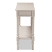 Baxton Studio Ariella Country Cottage Farmhouse Whitewashed 1-Drawer Console Table - RAM13-Whitewashed-ST