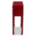 Baxton Studio Melodie Classic and Antique Red Finished Wood Bronze Finished Accents 6-Drawer Console Table - MIN22-Red-ST
