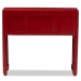 Baxton Studio Melodie Classic and Antique Red Finished Wood Bronze Finished Accents 6-Drawer Console Table - MIN22-Red-ST