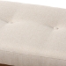 Baxton Studio Caramay Modern and Contemporary Light Beige Fabric Upholstered Walnut Brown Finished Wood Bench - BBT5337-Light Beige-Bench