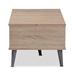 Baxton Studio Pierre Mid-Century Modern Oak and Light Grey Finished Wood Coffee Table - SECFT3001-Hana Oak/Light Grey-CT