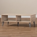 Baxton Studio Pierre Mid-Century Modern Oak and Light Grey Finished Wood Coffee Table - SECFT3001-Hana Oak/Light Grey-CT