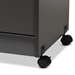 Baxton Studio Tannis Modern and Contemporary Dark Grey Finished Kitchen Cabinet - WS883150-Dark Grey
