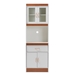 Baxton Studio Laurana Modern and Contemporary White and Cherry Finished Kitchen Cabinet and Hutch - WS883200-White/Cherry