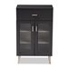 Baxton Studio Jonas Modern and Contemporary Dark Grey and Oak Brown Finished Kitchen Cabinet - SE KC012WI-DG/HO