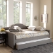 Baxton Studio Eliza Modern and Contemporary Grey Fabric Upholstered Queen Size Daybed with Trundle - CF8940-Grey-Daybed-Q/T