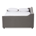 Baxton Studio Eliza Modern and Contemporary Grey Fabric Upholstered Queen Size Daybed - CF8940-B-Grey-Daybed-Q