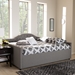 Baxton Studio Eliza Modern and Contemporary Grey Fabric Upholstered Full Size Daybed - CF8940-B-Grey-Daybed-F