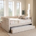 Baxton Studio Alena Modern and Contemporary Light Beige Fabric Upholstered Queen Size Daybed with Trundle - CF8825-Light Beige-Daybed-Q/T