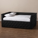 Baxton Studio Amaya Modern and Contemporary Dark Grey Fabric Upholstered Queen Size Daybed - CF8825-C-Dark Grey-Daybed-Q