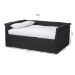 Baxton Studio Amaya Modern and Contemporary Dark Grey Fabric Upholstered Queen Size Daybed - CF8825-C-Dark Grey-Daybed-Q