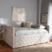 Baxton Studio Amaya Modern and Contemporary Light Beige Fabric Upholstered Queen Size Daybed - CF8825-C-Light Beige-Daybed-Q