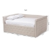 Baxton Studio Amaya Modern and Contemporary Light Beige Fabric Upholstered Queen Size Daybed - CF8825-C-Light Beige-Daybed-Q