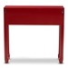 Baxton Studio Pomme Classic and Antique Red Finished Wood Bronze Finished Accents 6-Drawer Console Table - MIN18-Red-ST