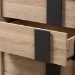Baxton Studio Lisen Mid-Century Modern Light Oak and Grey 5-Drawer Chest - SECOD305US-Hana Oak/Dark Grey-5DW-Chest