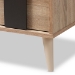 Baxton Studio Lisen Mid-Century Modern Light Oak and Grey 5-Drawer Chest - SECOD305US-Hana Oak/Dark Grey-5DW-Chest