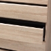 Baxton Studio Miren Mid-Century Modern Light Oak and Dark Grey 5-Drawer Chest - SECOD5014-Hana Oak/Dark Grey-5DW-Chest