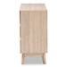 Baxton Studio Miren Mid-Century Modern Light Oak and Dark Grey 6-Drawer Dresser - SECOD5015-Hana Oak/Dark Grey-6DW-Dresser