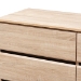 Baxton Studio Miren Mid-Century Modern Light Oak and Dark Grey 6-Drawer Dresser - SECOD5015-Hana Oak/Dark Grey-6DW-Dresser