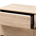 Baxton Studio Miren Mid-Century Modern Light Oak and Dark Grey 6-Drawer Dresser - SECOD5015-Hana Oak/Dark Grey-6DW-Dresser