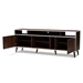 Baxton Studio Marion Mid-Century Modern Brown and White Finished TV Stand - SE TV90131WI-CLB
