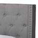 Baxton Studio Brady Modern and Contemporary Light Grey Fabric Upholstered Full Size Bed - Brady-Grey-Full
