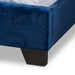 Baxton Studio Darcy Luxe and Glamour Navy Velvet Upholstered Full Size Bed - Darcy-Navy-Full