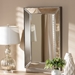 Baxton Studio Emelie Modern and Contemporary Antique Silver Finished Accent Wall Mirror - IERXW-5039