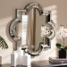 Baxton Studio Catia Art Deco Antique Silver Finished Quatrefoil Accent Wall Mirror - RXW-5809