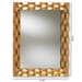 Baxton Studio Arpina Modern and Contemporary Antique Gold Finished Rectangular Accent Wall Mirror - RXW-8002