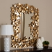 Baxton Studio Idalia Modern and Contemporary Antique Gold Finished Butterfly Accent Wall Mirror - RXW-6160