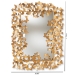 Baxton Studio Idalia Modern and Contemporary Antique Gold Finished Butterfly Accent Wall Mirror - RXW-6160