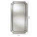 Baxton Studio Romina Art Deco Antique Silver Finished Accent Wall Mirror - RXW-8003