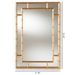 Baxton Studio Adra Modern and Contemporary Gold Finished Bamboo Accent Wall Mirror - RXW-8008