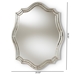 Baxton Studio Isidora Art Deco Antique Silver Finished Accent Wall Mirror - RXW-7346
