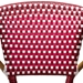 Baxton Studio Eliane Classic French Indoor and Outdoor Red and White Bamboo Style Stackable Bistro Dining Chair Set of 2 - WA-4267-Red/White-DC
