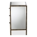 Baxton Studio Nouria Modern and Contemporary Hollywood Regency Glamour Style Mirrored 3-Drawer End Table - RTB1368-1