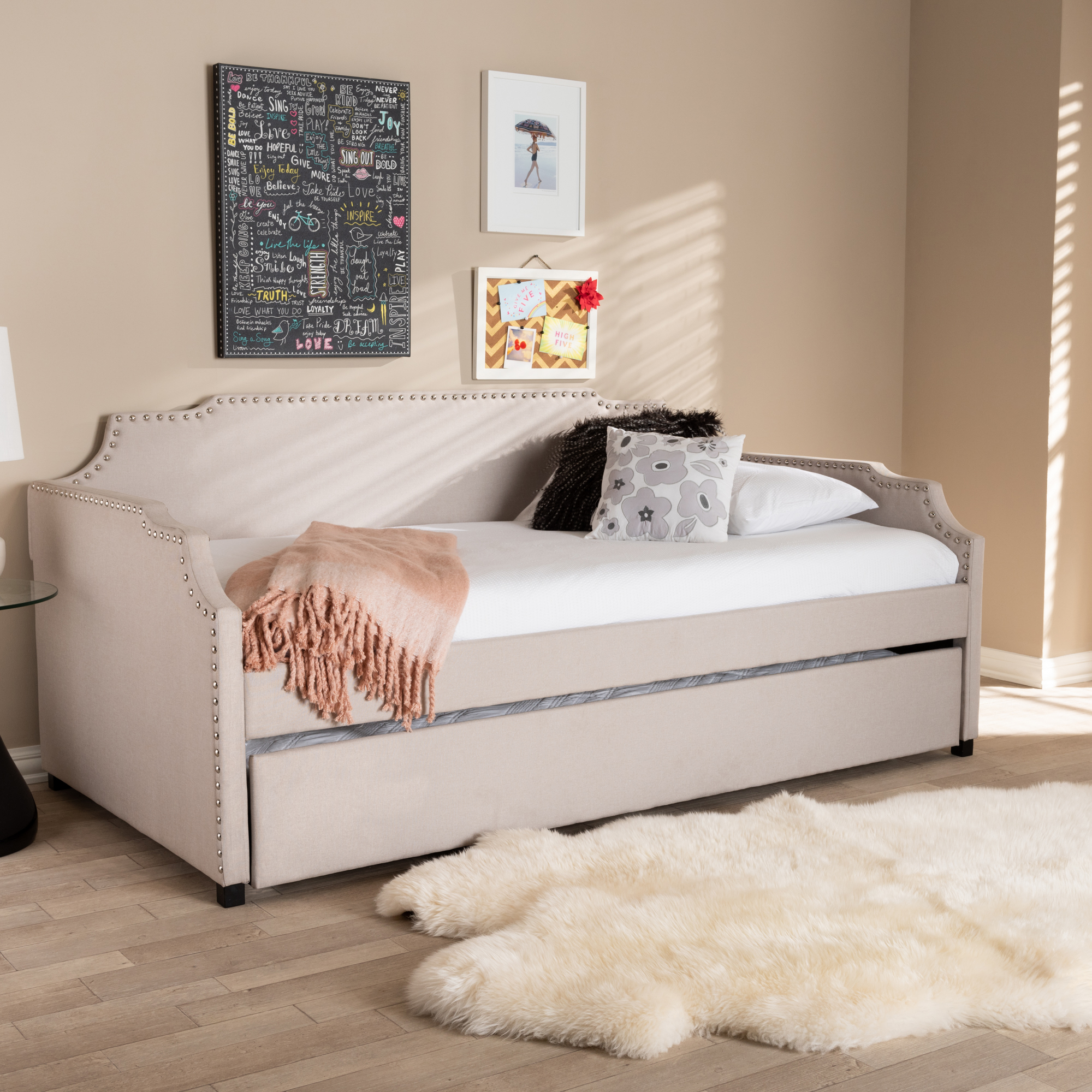 Modern Modern Twin Trundle Bed 