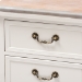 Baxton Studio Capucine Antique French Country Cottage Two Tone Natural Whitewashed Oak and White Finished Wood 3-Drawer End Table - JY17B092-White-ET