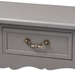Baxton Studio Capucine Antique French Country Cottage Grey Finished Wood 2-Drawer Console Table - JY18A026-Grey-Console