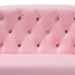 Baxton Studio Gemma Modern and Contemporary Pink Faux Leather 2-Seater Kids Loveseat - LD2212-Pink-LS