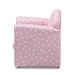 Baxton Studio Erica Modern and Contemporary Pink and White Heart Patterned Fabric Upholstered Kids Armchair - LD-20832-Pink-CC